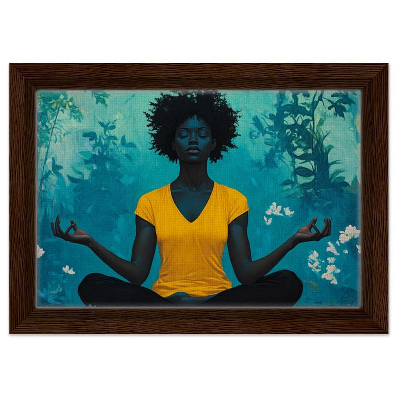 Black Woman Meditation African American Wall Art