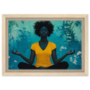Black Woman Meditation African American wall art for home decor