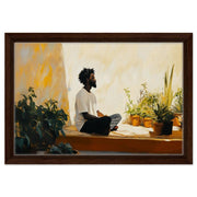 Peaceful Reflection African American canvas print artwork view