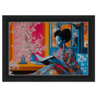 Vibrant abstract canvas art featuring rich colors, perfect for adding a striking touch to any space as african american wall art.