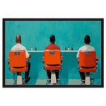 Black Men in Barbershop African American Cultural Wall Art