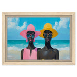 Black Women at the Beach African American Wall Art