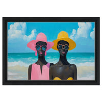 Elegant canvas art featuring vibrant colors and cultural motifs, perfect as African American wall art for any space.
