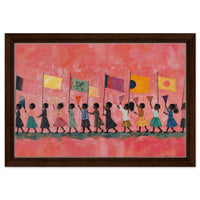 Vibrant African American wall art featuring a bold abstract design on canvas, perfect for enhancing any space.