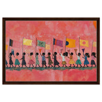 Vibrant abstract canvas art featuring bold colors, perfect as african american wall art for modern spaces.