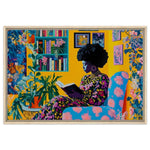 Black Woman Reading Book African American Wall Art