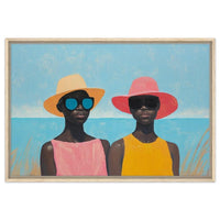 Colorful abstract canvas art featuring vibrant patterns, perfect as African American wall art for modern decor.