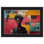 Afro-Punk Black Man in Barbershop African American Wall Art