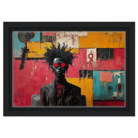 Colorful abstract painting showcasing vibrant tones, perfect as striking african american wall art for modern decor.