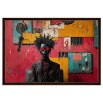 Afro-Punk Black Man in Barbershop African American Wall Art