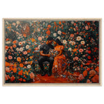 Black Couple in Garden African American Love Wall Art
