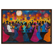 Alternate view of Colorful African Celebration Black Community Black culture wall art canvas print