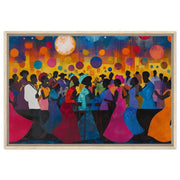 Colorful African Celebration Black Community cultural wall decor print by MoomZee Artwork