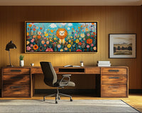 Vibrant abstract canvas art celebrating culture, perfect for enhancing any space with African American wall art.