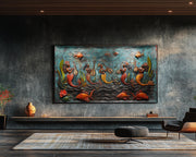 Haitian Mermaid Caribbean wall art for home decor