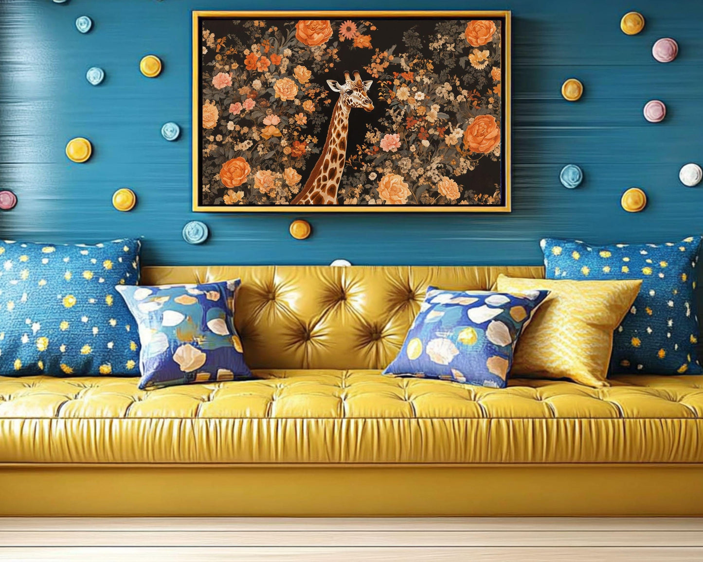 Elegant Giraffe Wall Art - Canvas or Framed Print