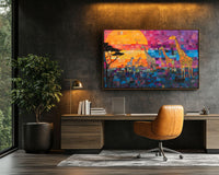 Vibrant canvas art featuring African American culture, perfect as African American wall art for inspiring spaces.