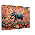 Floral Elephant Majesty African American Wall Art