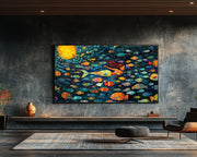 Folk Mermaid Caribbean wall art for home decor