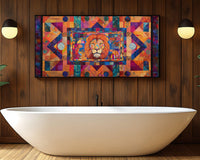 Colorful abstract african american wall art featuring vibrant patterns and bold shapes, perfect for modern decor.