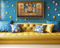Vibrant abstract canvas art celebrating culture, perfect for adding a touch of elegance to any space; african american wall art.