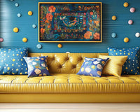 Colorful abstract canvas art featuring African American themes, perfect for enhancing your decor with vibrant african american wall art.