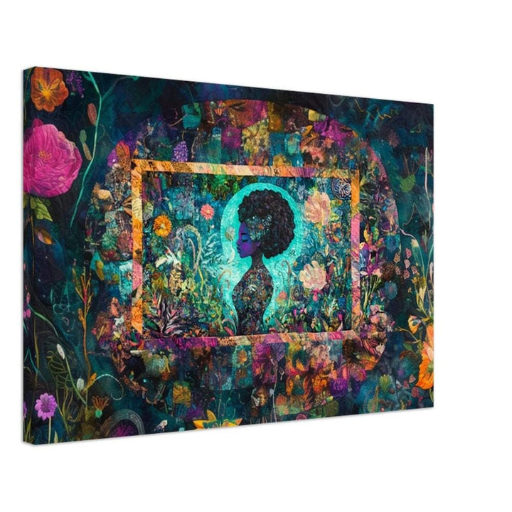 Vibrant Black Art featuring floral designs, perfect as African American wall art for adding color and culture to any space.