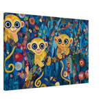 Cheerful Monkeys African American Wall Art Canvas Print