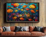 Tropical Fish African American Wall Art Canvas Print