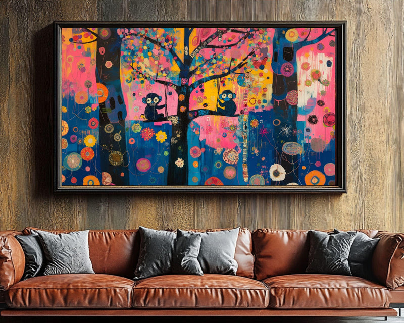 Playful Monkeys African American Wall Art