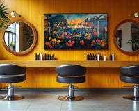 Vibrant African American wall art depicting a powerful figure, perfect for enhancing any living space or art collection.