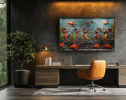 Haitian Mermaid cultural wall decor print by MoomZee Artwork