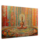 Colorful Meditative Black Woman African American Wall Art