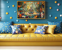 Vibrant canvas art featuring a bold abstract design, perfect as African American wall art to enhance any space.