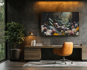 Tropical Meditative Black Man African American wall art artwork view