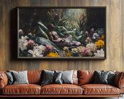 Tropical Meditative Black Man African American wall art for home decor