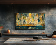 Meditative Silhouette Abstract African American abstract art for home decor