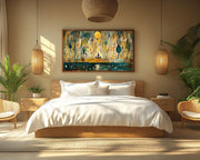 Meditative Silhouette Abstract African American abstract art artwork view