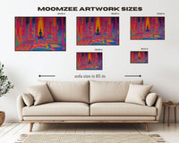 Vibrant abstract canvas art showcasing African American wall art with bold colors and unique patterns.