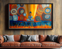 Vibrant african american wall art featuring a stunning abstract design in rich colors, perfect for modern decor.