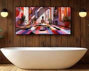 Sunlit Meditation African American canvas print for home decor