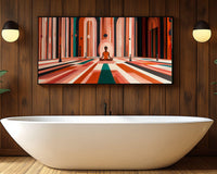 Vibrant abstract canvas art featuring bold colors, perfect for enhancing any space, ideal as african american wall art.