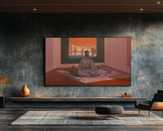Vibrant canvas art featuring an African American woman, perfect as stylish african american wall art for any decor.