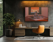Stylish Meditation cultural wall decor print by MoomZee Artwork