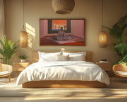 Stylish Meditation African American canvas print artwork view
