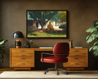 Vibrant abstract canvas art featuring bold colors, perfect for adding a touch of style to your space, ideal as African American wall art.