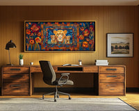 Colorful abstract canvas art featuring vibrant shapes; perfect as African American wall art for modern decor.