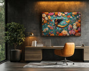 Regal Mermaid Black cultural wall decor print by MoomZee Artwork