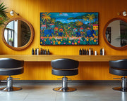 Haitian Folk Black Caribbean wall art artwork view
