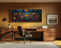 Vibrant abstract african american wall art featuring bold colors and shapes, perfect for enhancing any space.